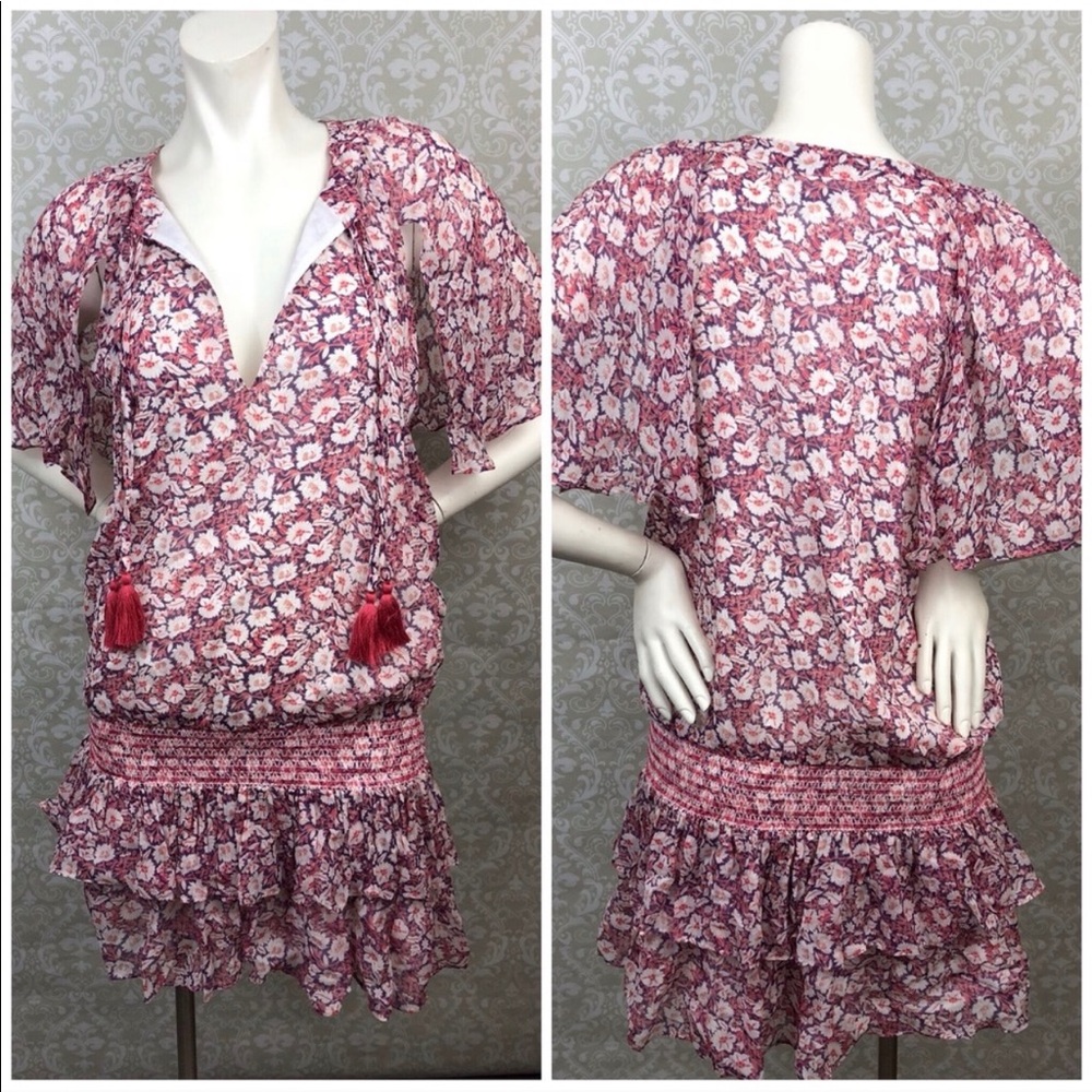 Rebecca Minkoff Pink Floral Print Dress. Size M